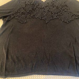 J Jill xlarge navy with lace preowned